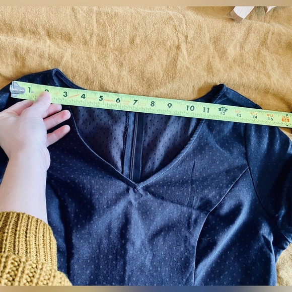 Doe & Rae Navy Blue Fit & Flare Dress - size XS - Picture 11 of 12